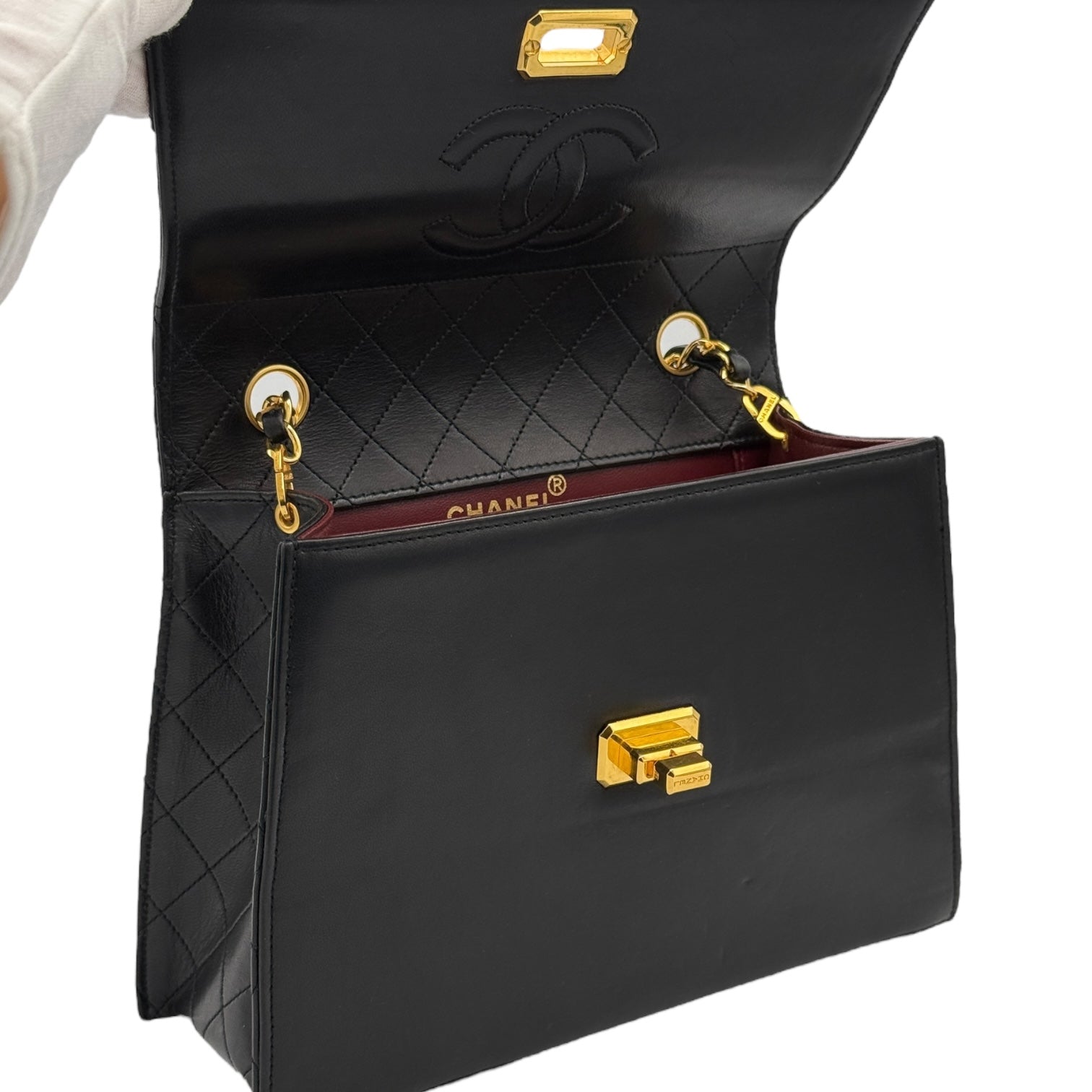 Chanel Trapezio Leather Bag