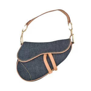 Dior Denim Saddle Bag